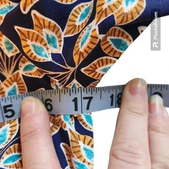 J. McLaughlin Dress Peacock Catalina Cloth Sophia 3/4 Shift Midi Sz Small 159236 - Picture 4 of 7